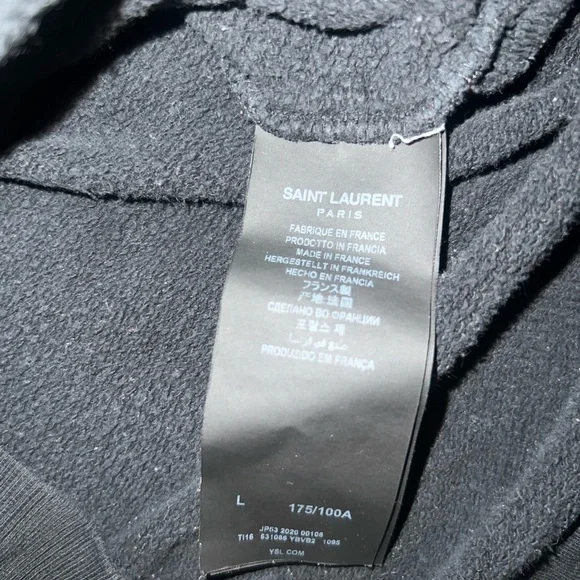 "SAINT LAURENT" '50S SIGNATURE HOODIE